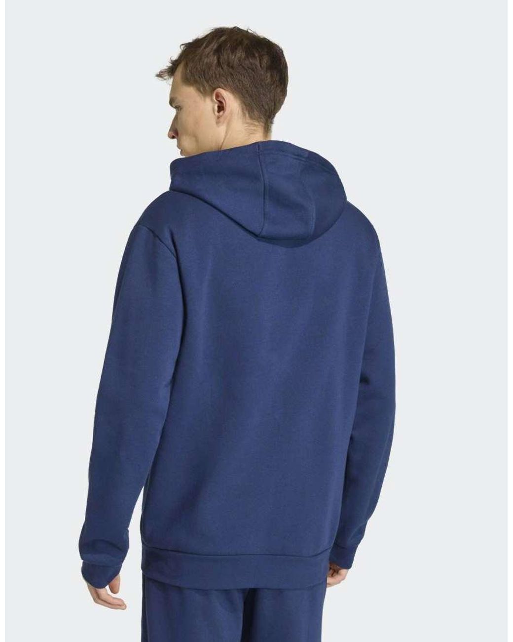 Adidas Originals Blue Entrada26 Full Zip Hoodie for men