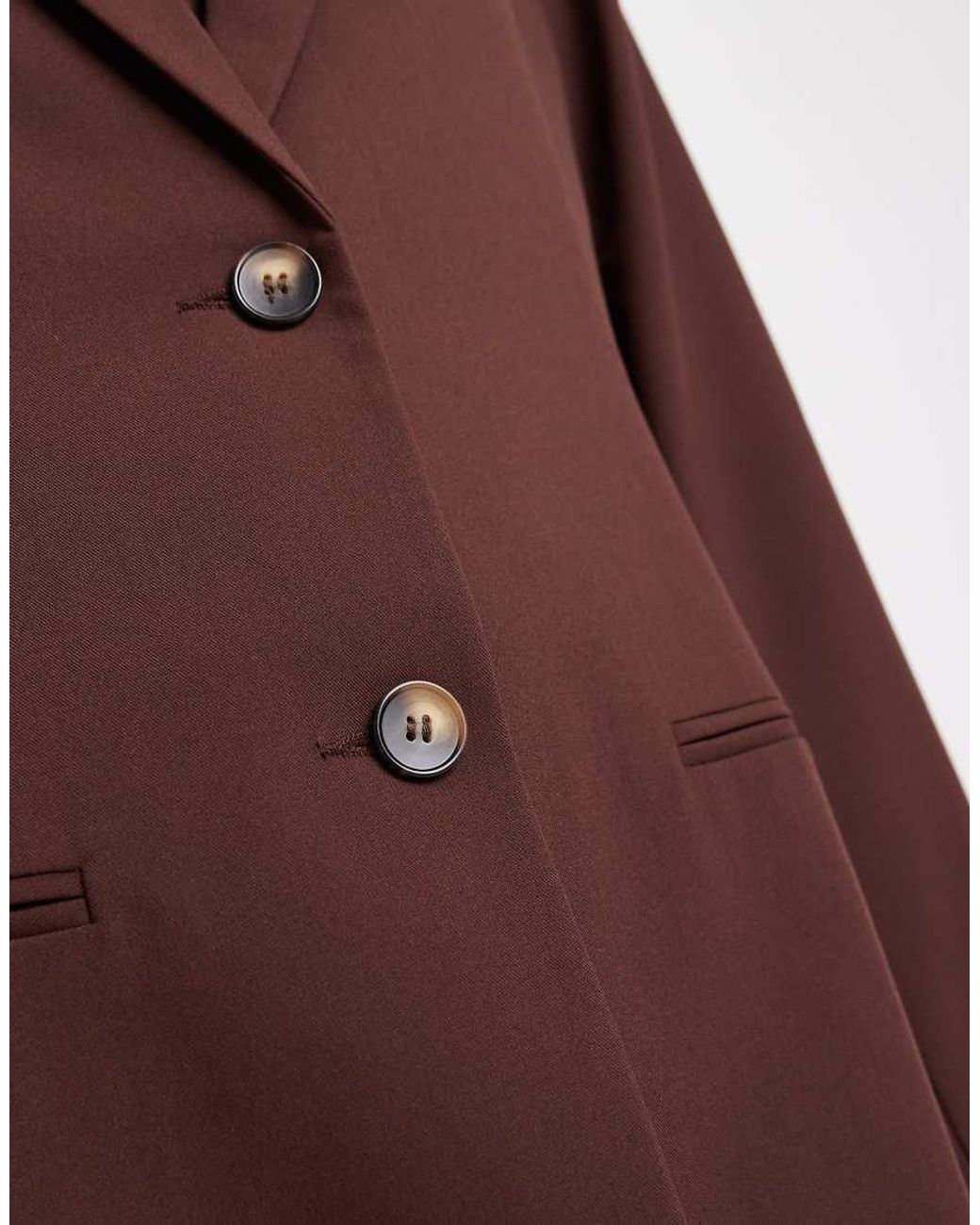 Collusion Brown Tailored Oversized Blazer