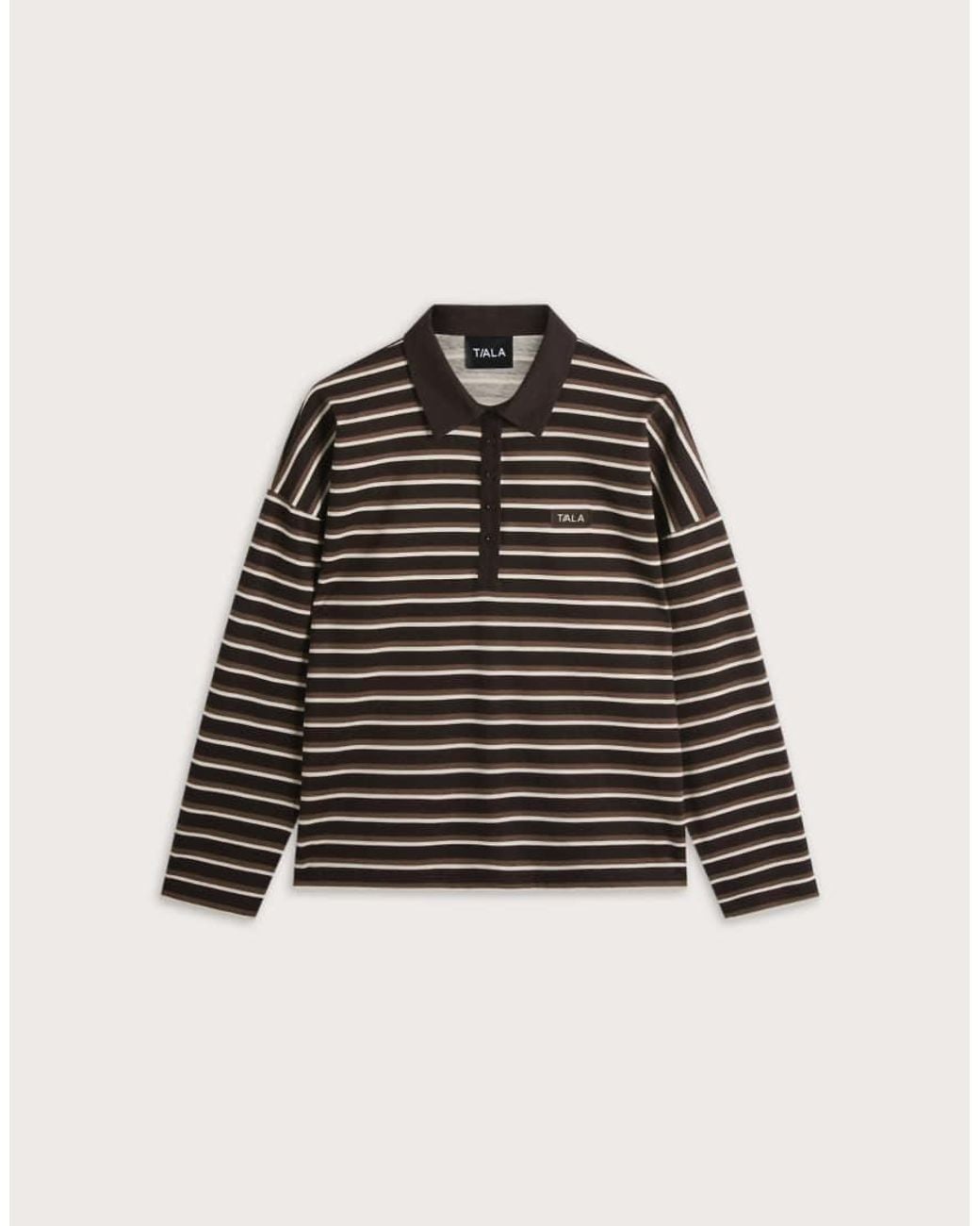 Tala Black Rugby Polo Shirt
