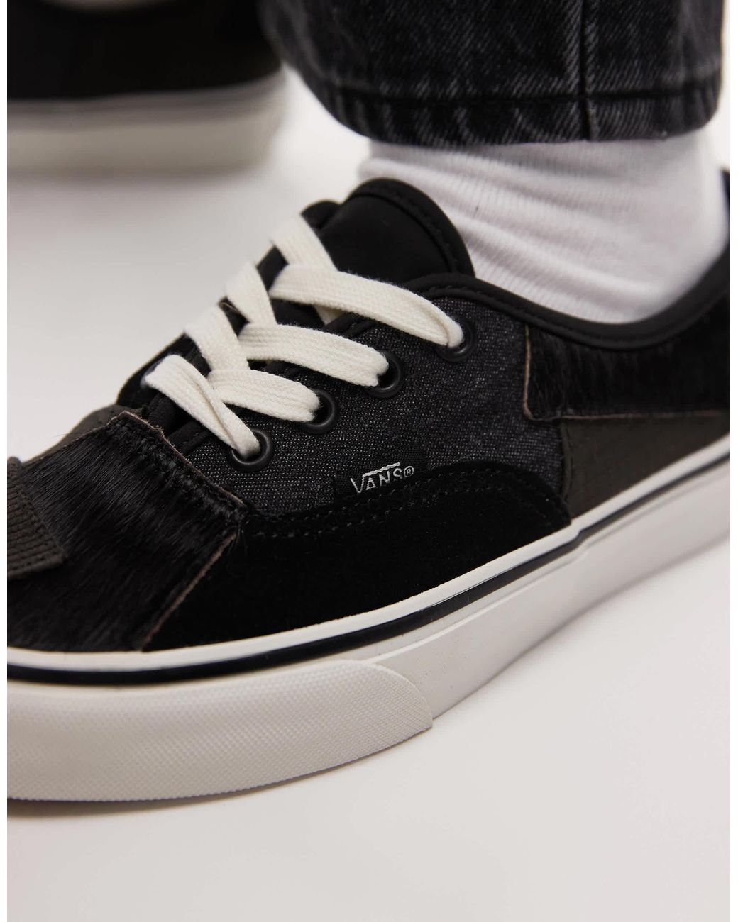 Vans Black Authentic – sneaker mit patchwork-design