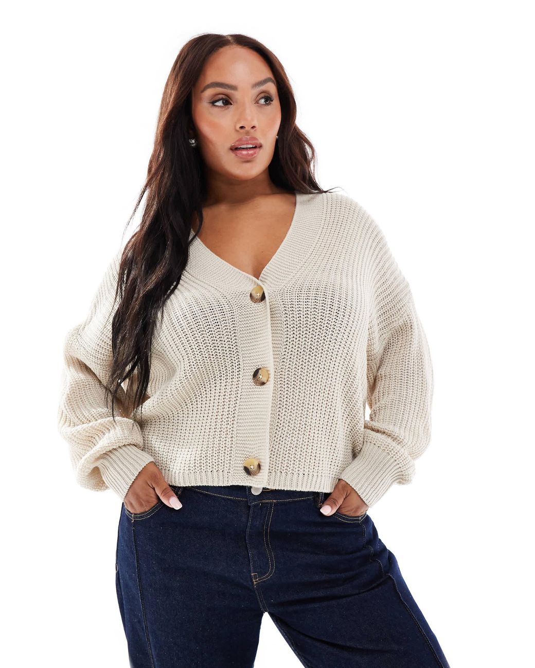 ONLY Blue V-neck Cardigan