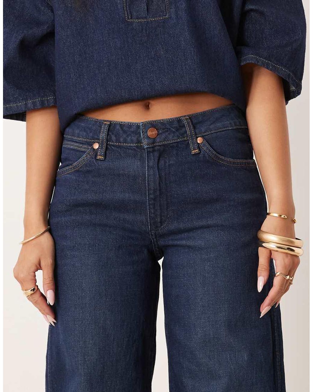 Wrangler Blue Wide Leg Jeans