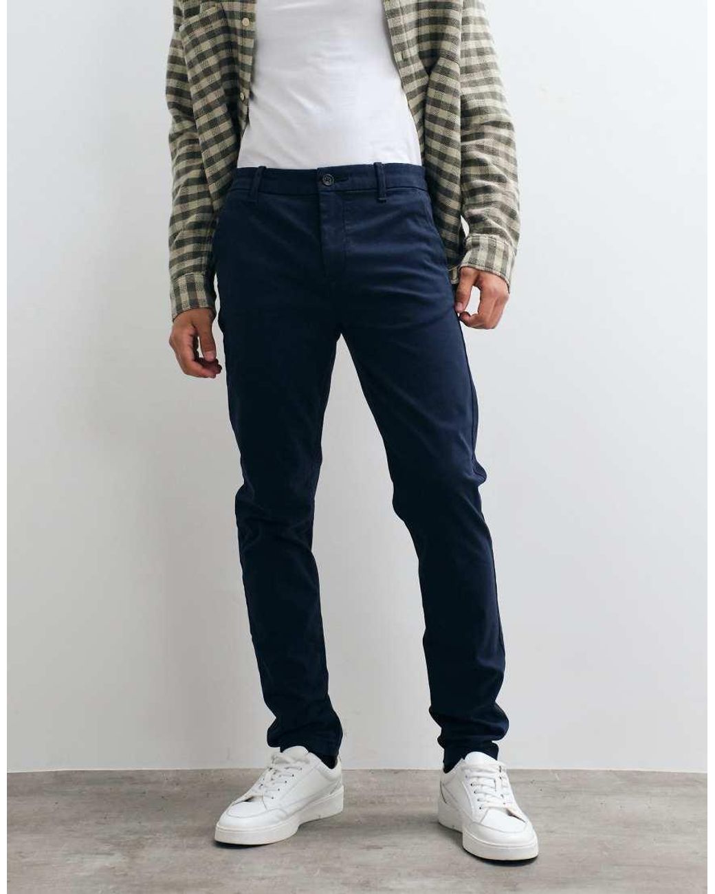 ASOS Blue Skinny Fit Chinos for men