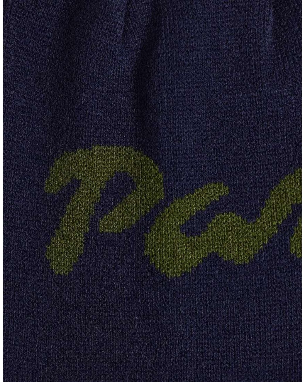 ASOS Blue Paraiso Graphic Reversible Skull Beanie for men