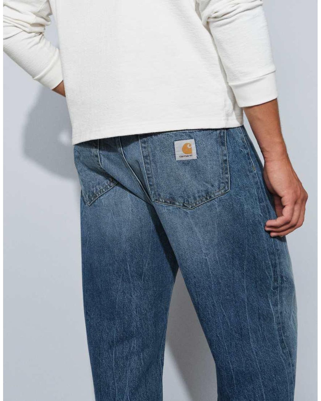 Carhartt Blue Landon Loose Tapered Fit Jeans for men