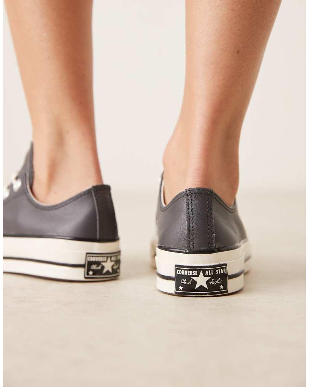 Chuck 70 Grey Leather Converse Trainers Converse X Comme Des