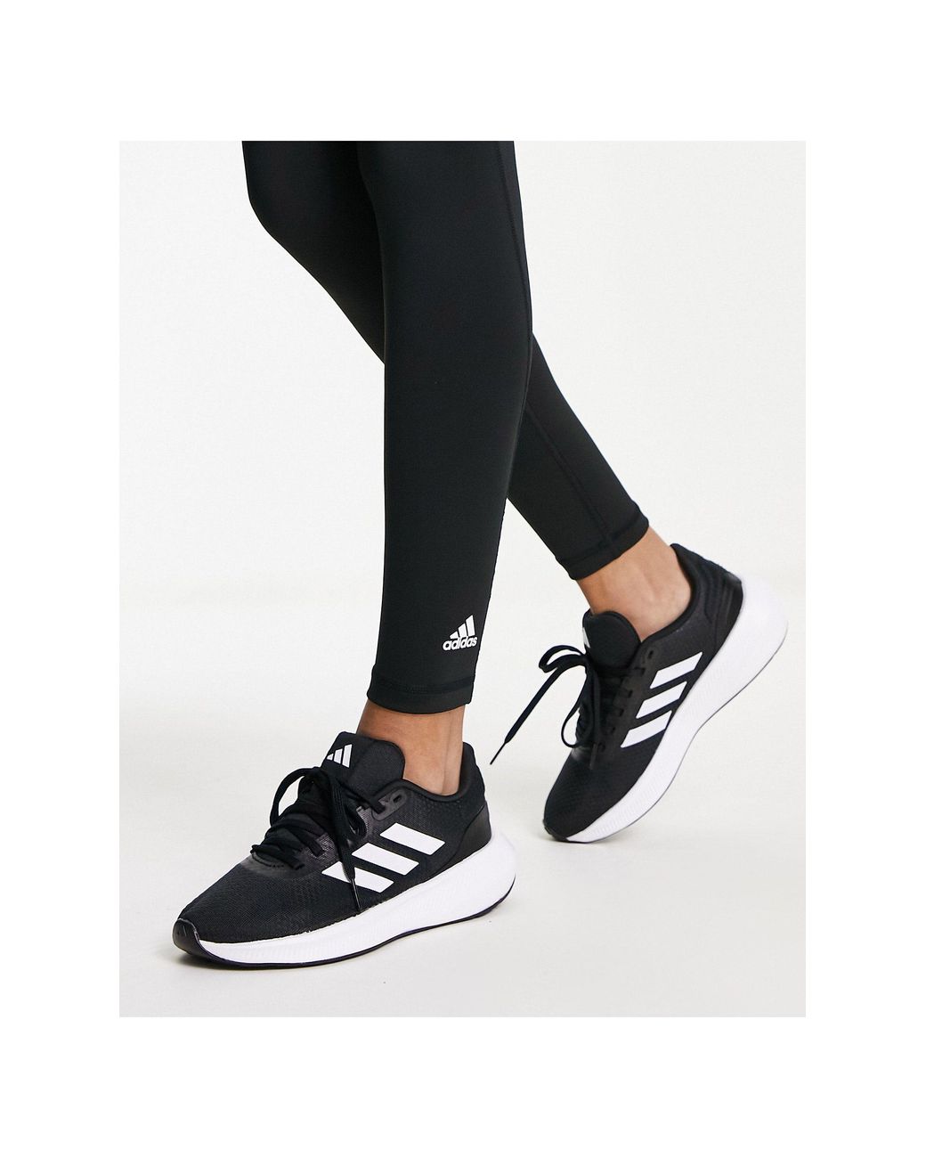 adidas Originals Adidas Running Run Falcon 3.0 Trainers in Black | Lyst UK