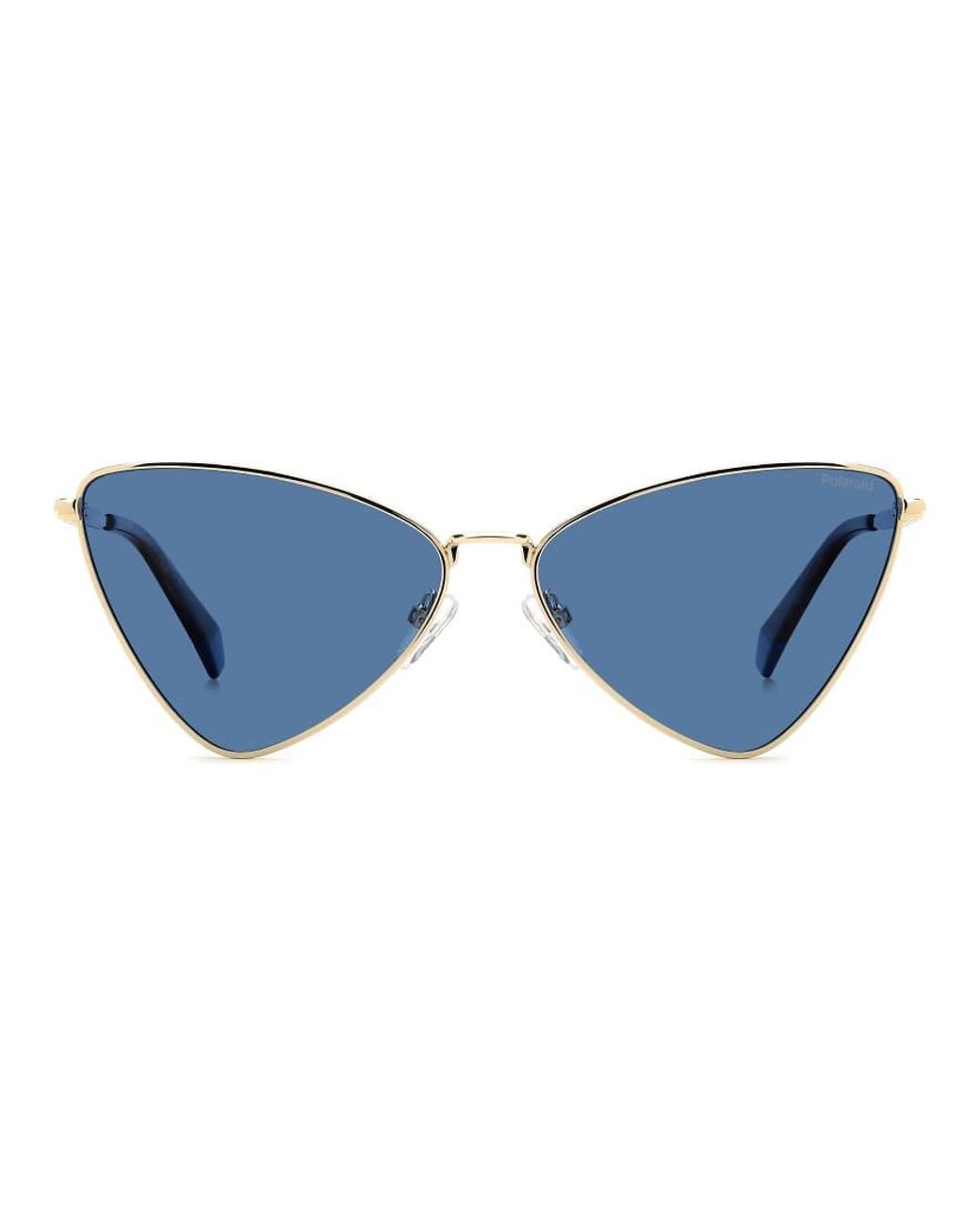 Polaroid Sunglasses Blue 90S Triangular Sunglasses With Polarized Lenses