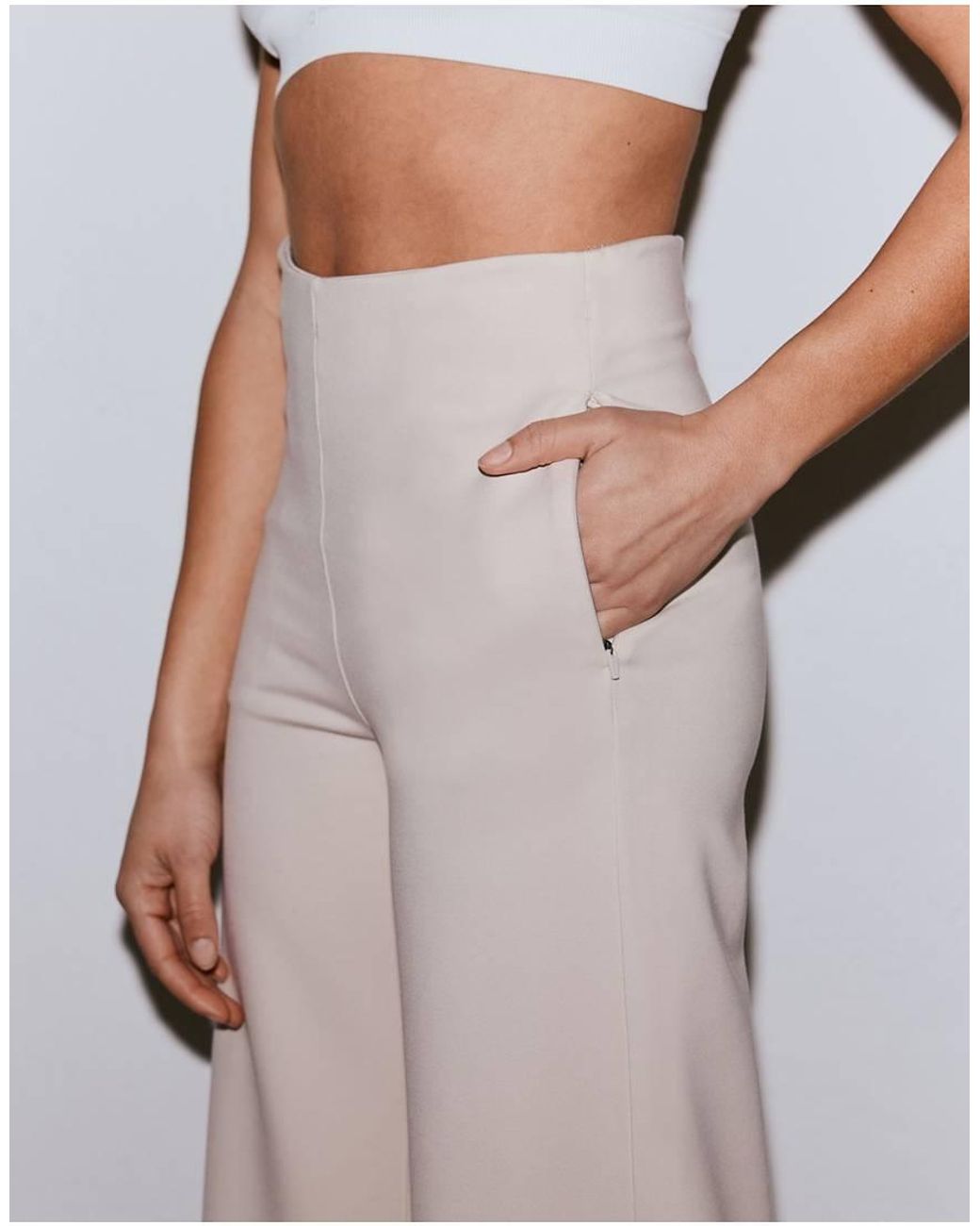 Aim'n White Sand Luxe Pants
