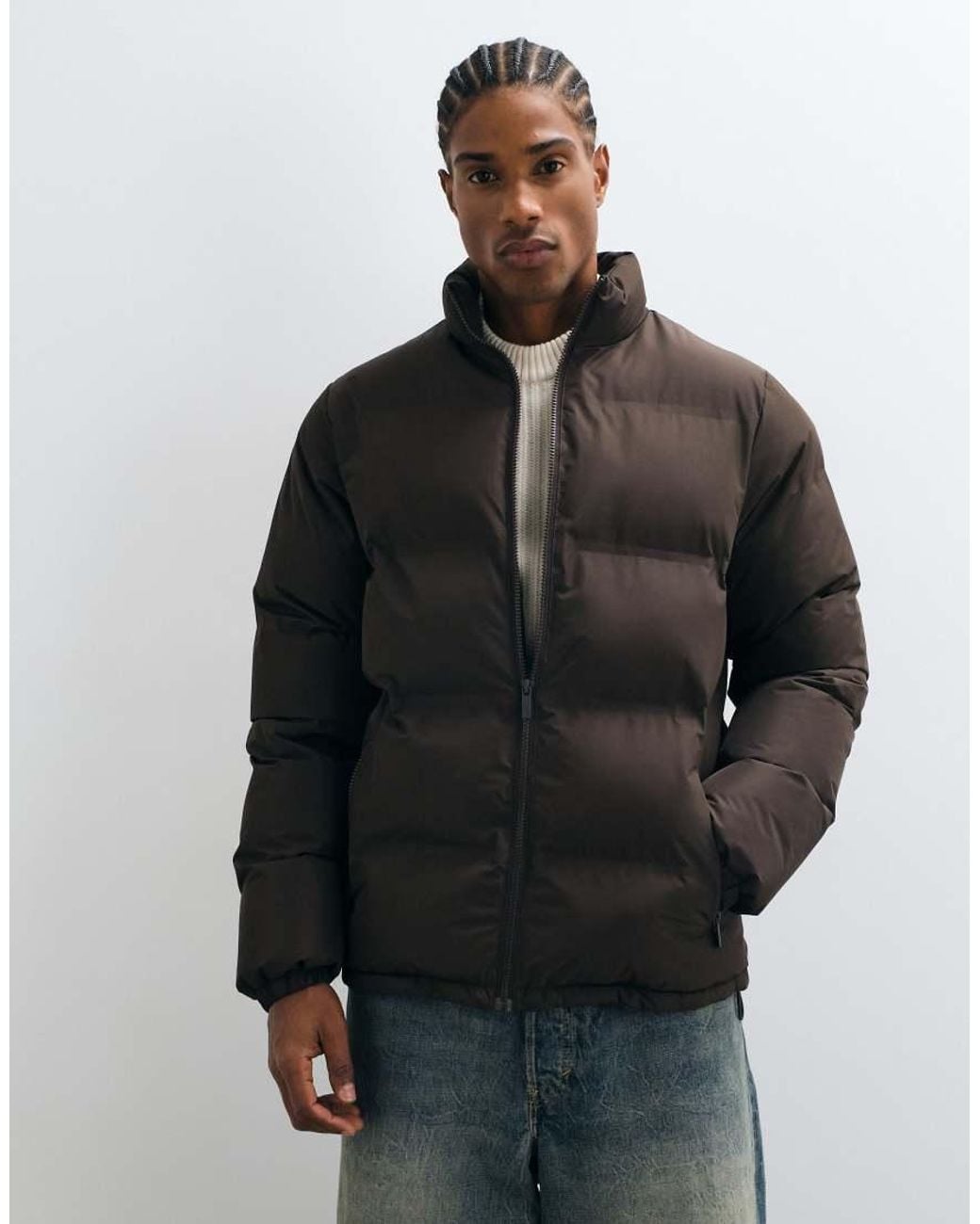 New Look Black Puffer Jacket for men