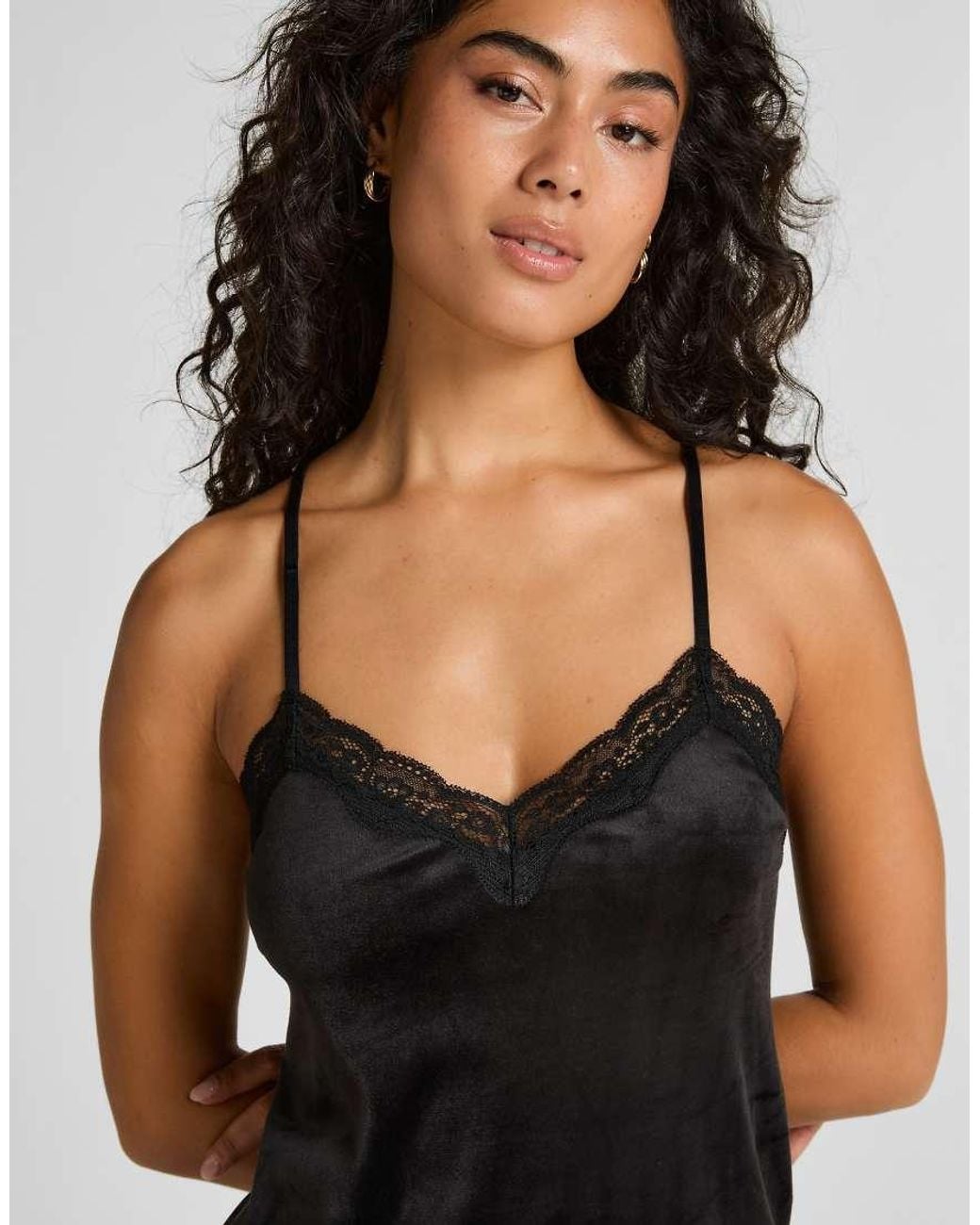 Hunkemöller Black Velvet Lace Cami