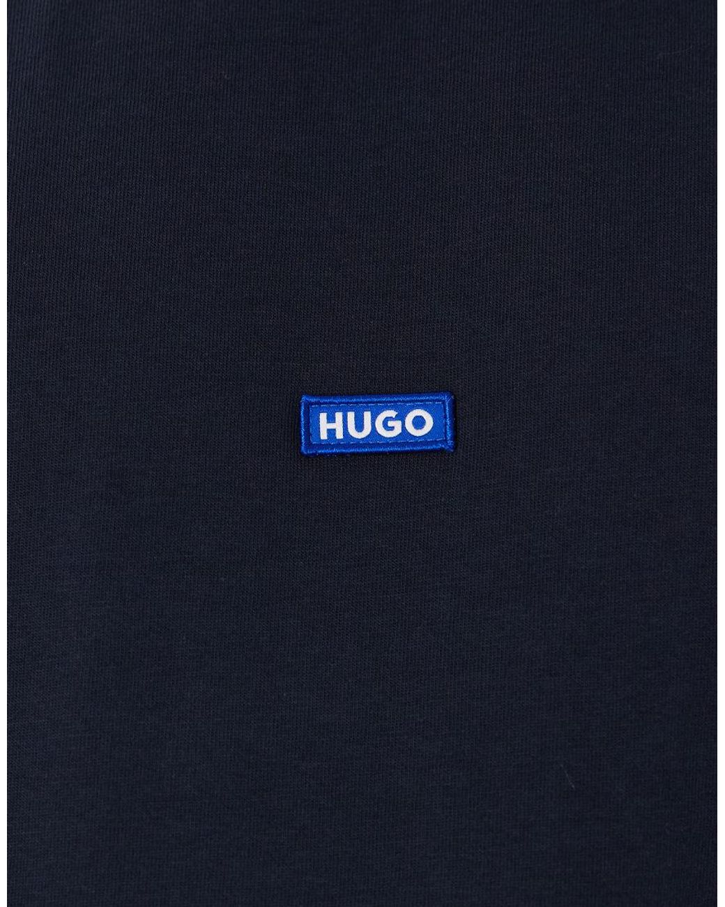 HUGO Blue Hugo Sleeveless Cotton T-shirt With Logo Detail for men