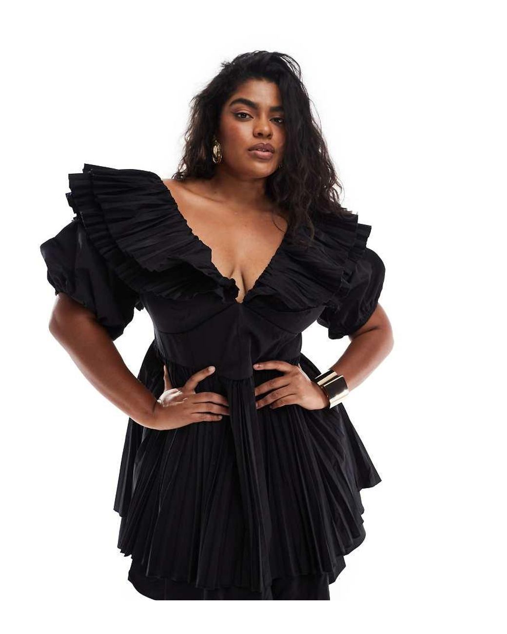 Black cotton skater dress sales