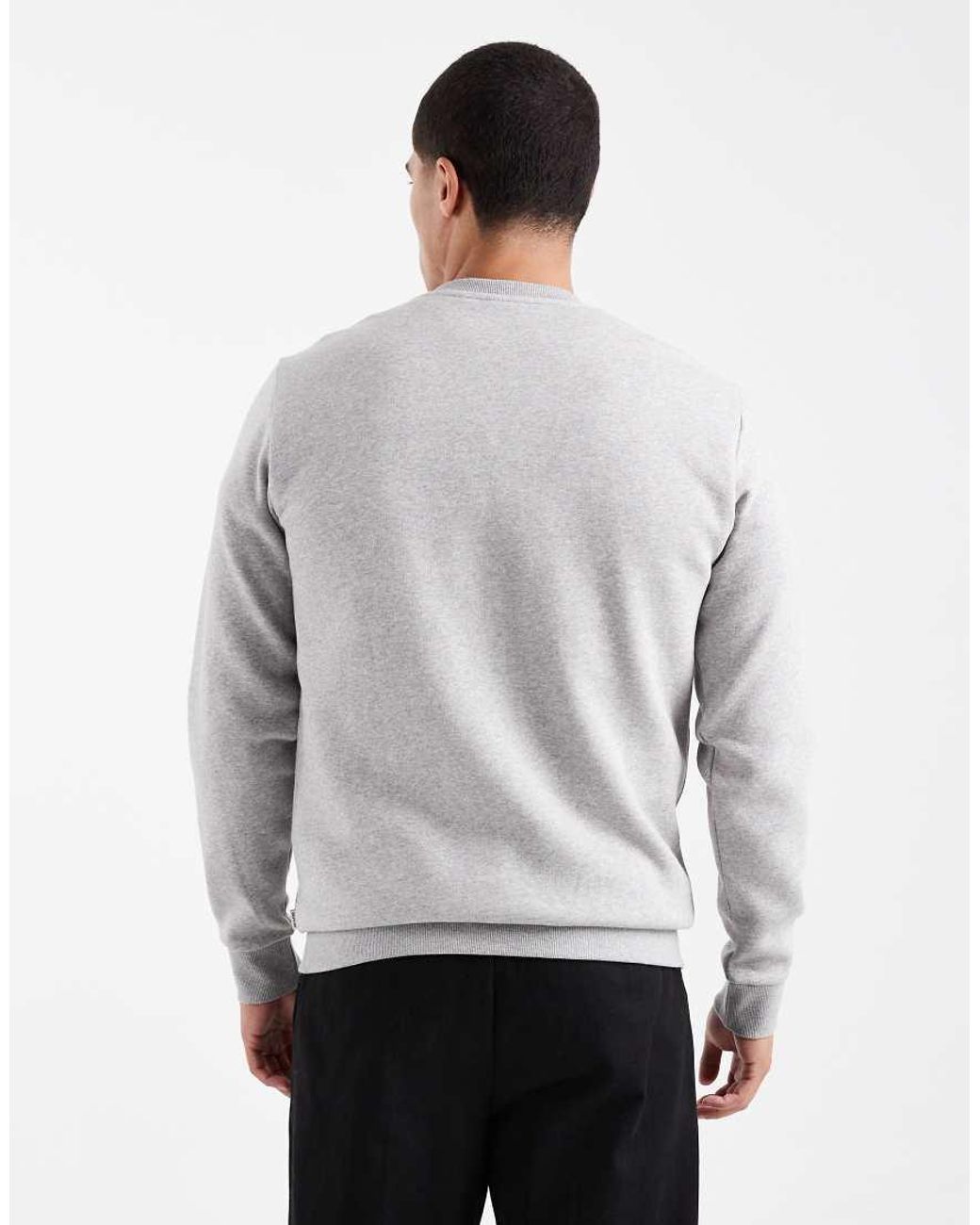 Only & Sons White Crew Neck Sweat for men
