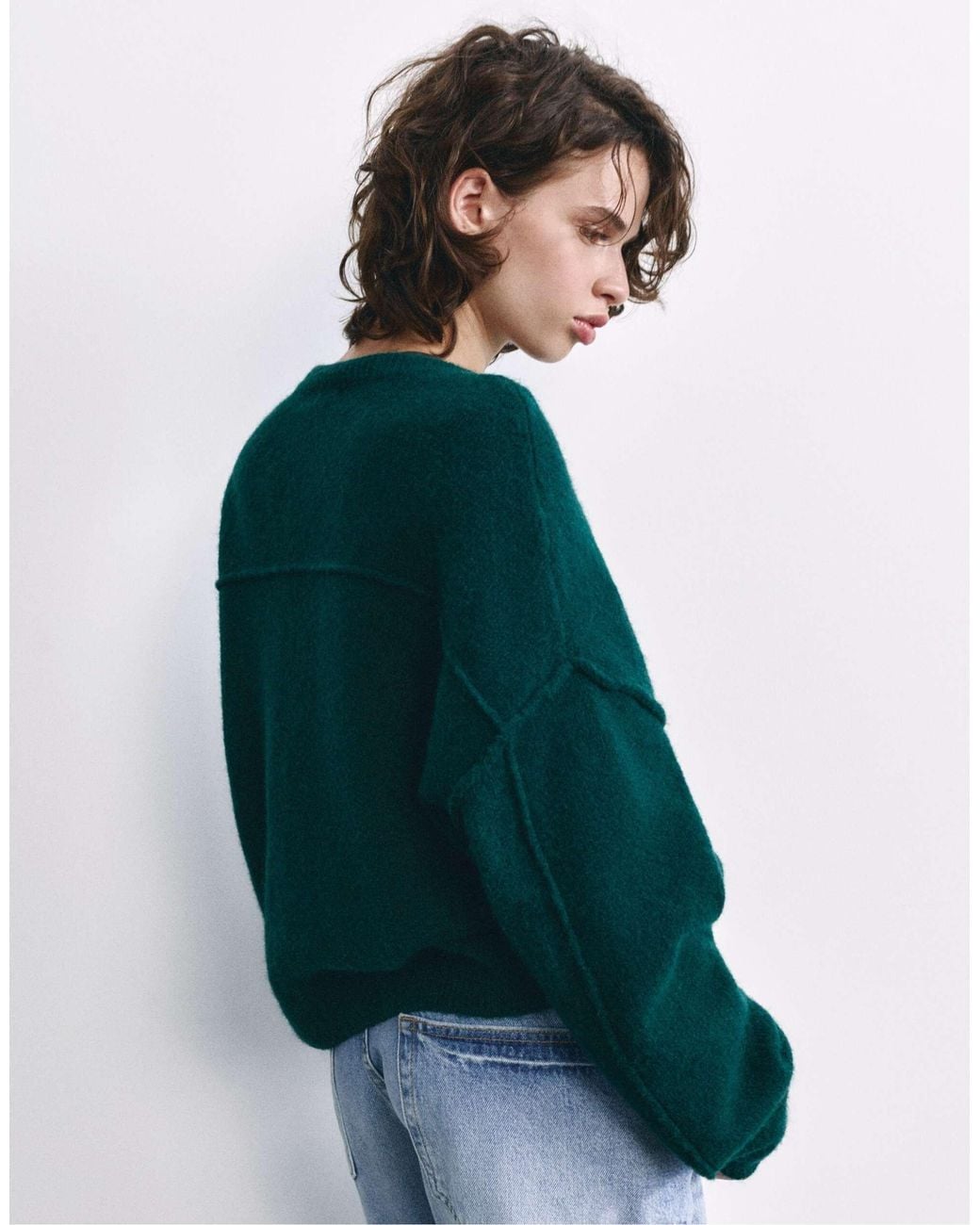 Pull&Bear Green Weiche strickjacke