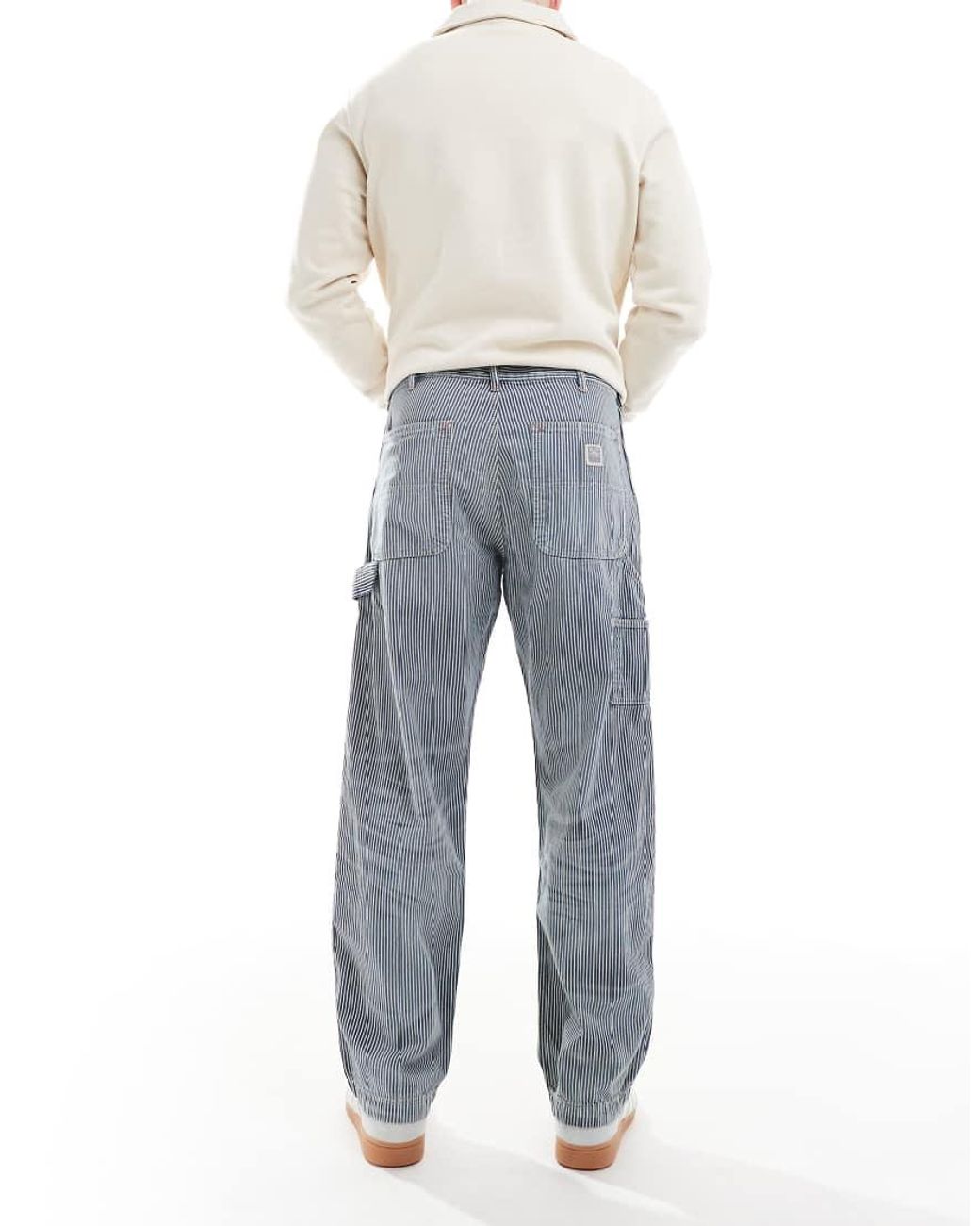 Polo Ralph Lauren Railroad Stripe Straight Fit Carpenter Jeans in 