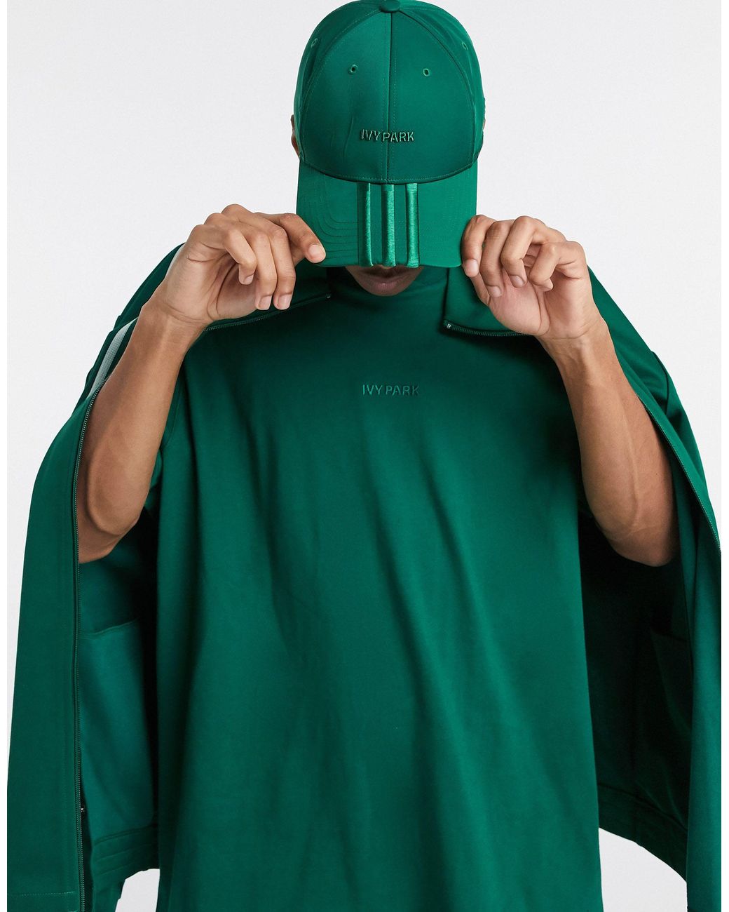 Adidas x - Cappello con visiera verde scuro di Ivy Park in Verde | Lyst