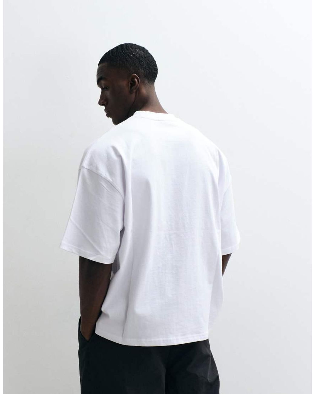 PEGADOR White Logo Boxy Oversized Fit T-shirt for men