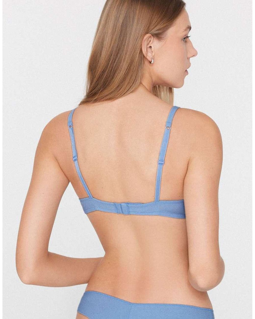 Tezenis Blue Athens Microfibre Push-Up Bra