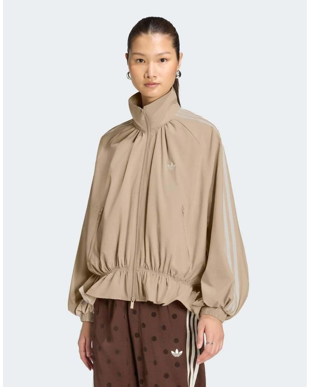 Adidas Originals Natural Blousy Oversized Track Top