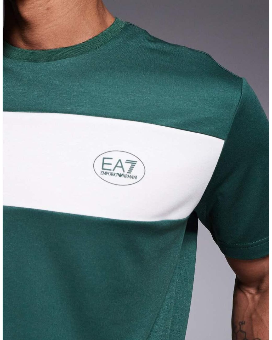 EA7 Green Armani Tennis Club Short Sleeve T-shirt for men