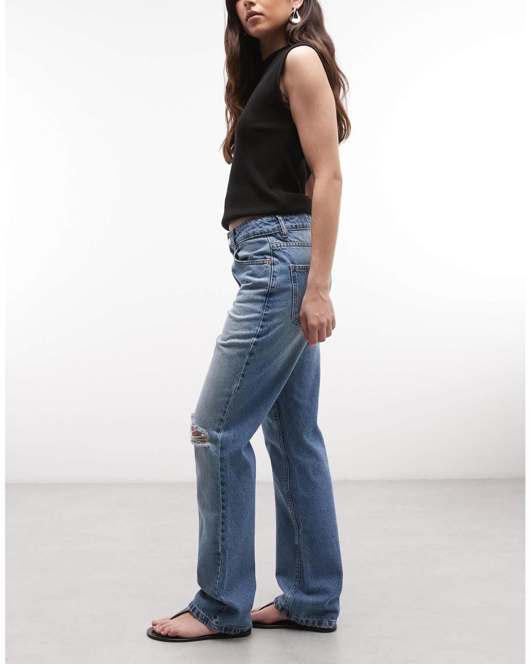 ASOS Blue 90S Straight Jeans