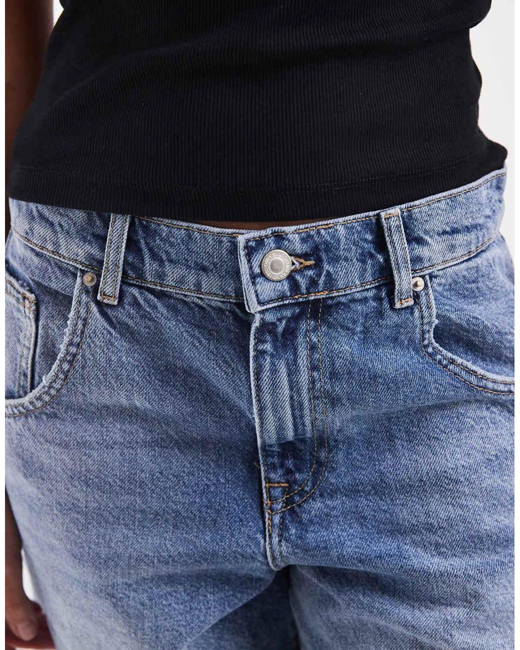 ONLY Blue Baggy Denim Bermuda Shorts