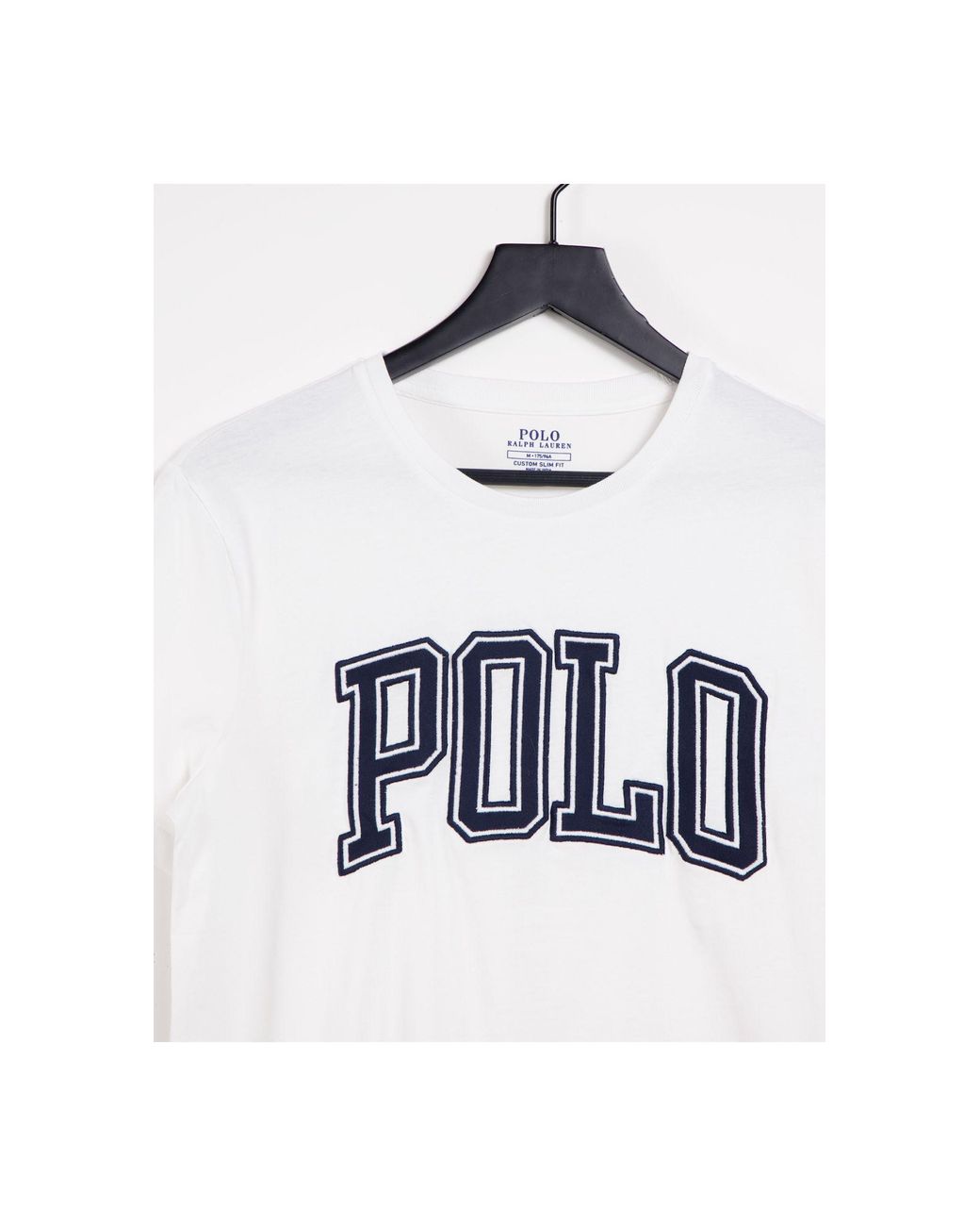 Polo Ralph Lauren T-shirt Met Groot Logo Op in het Wit voor heren | Lyst NL