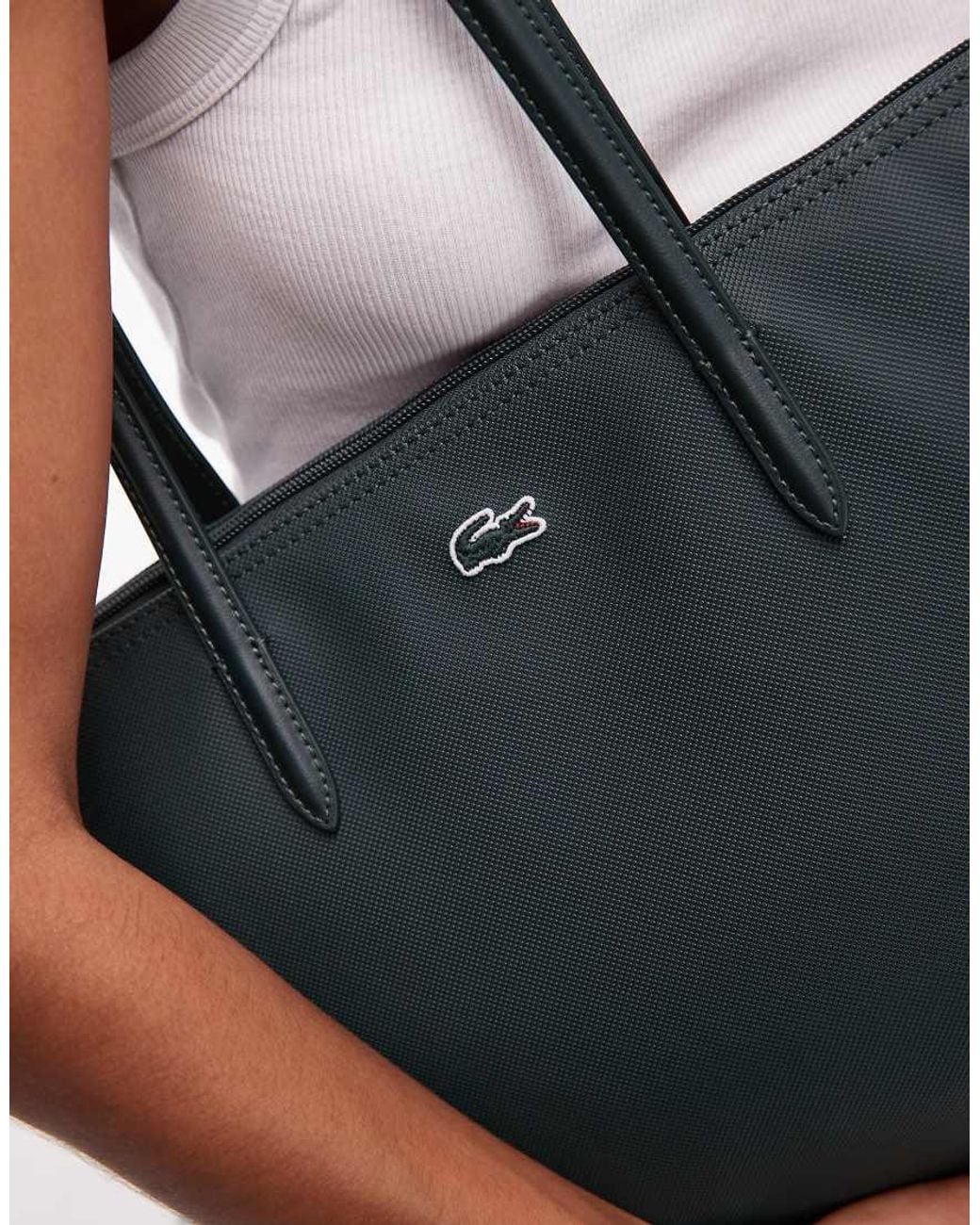 Lacoste Black Large Tote Bag