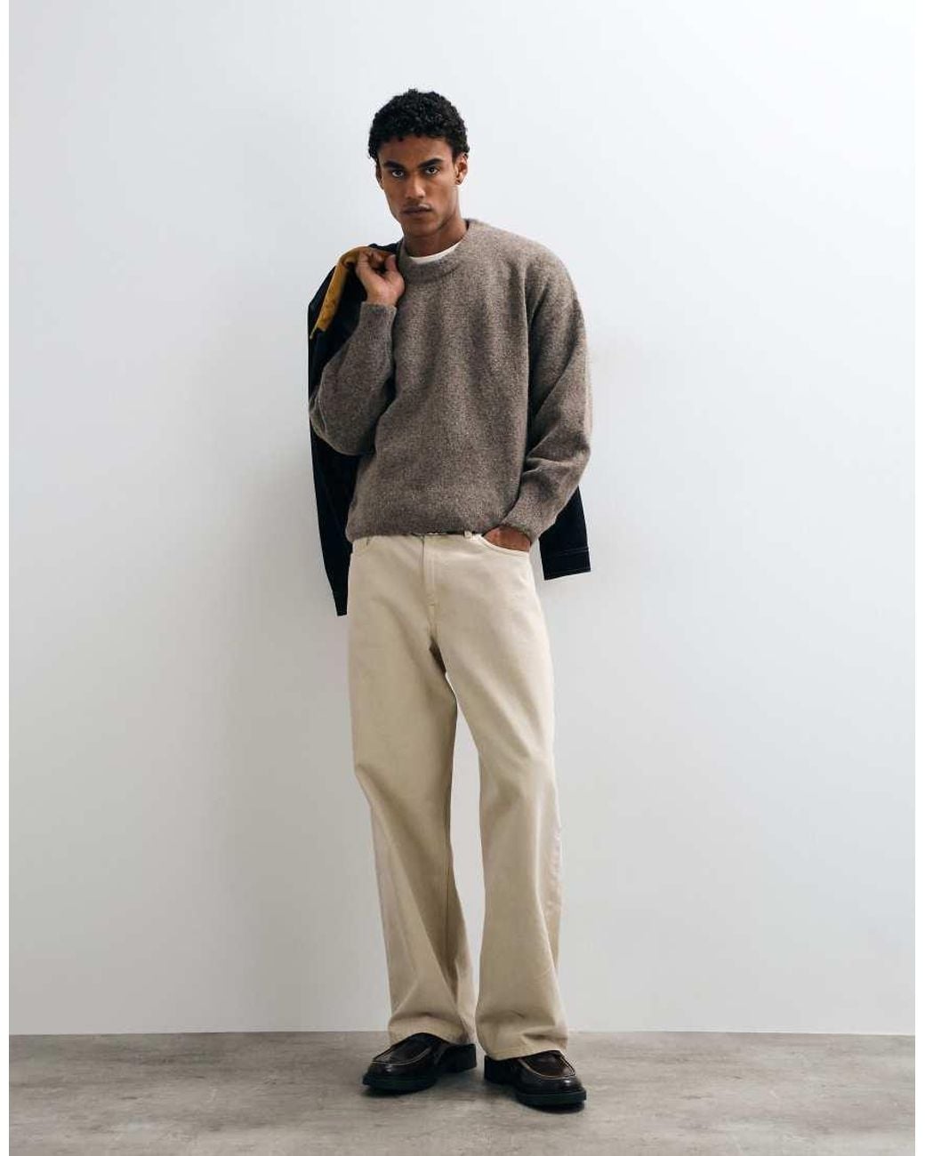 Weekday Gray Wool Blend Sweater for men
