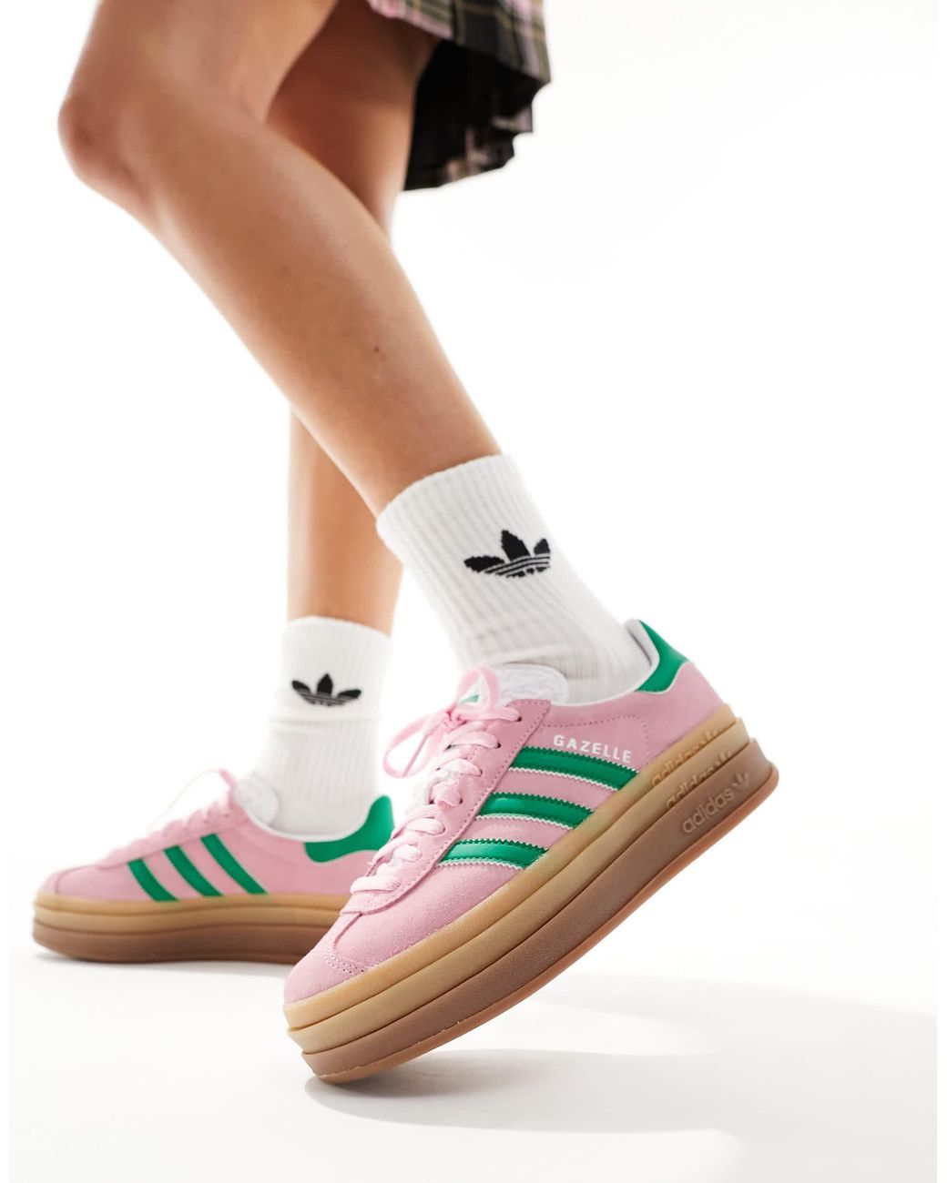 adidas gazelle silver green womens Adidas | Gazelle Bold for Juniors