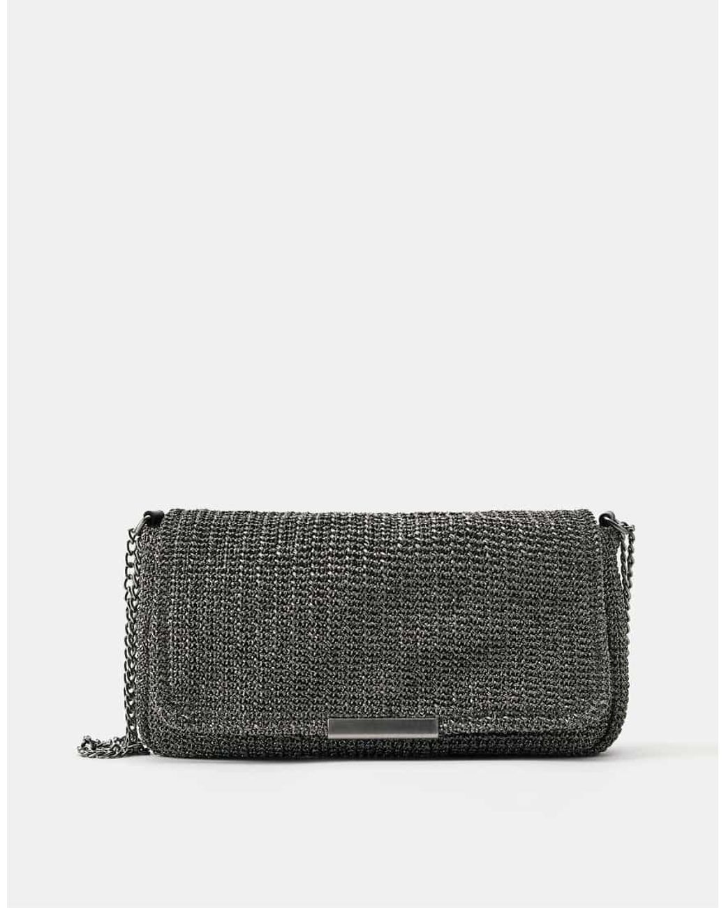 Pull&Bear Schoudertas Met Structuur in het Gray