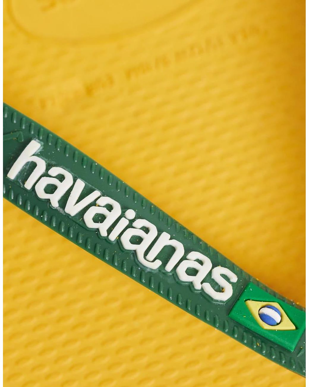 Havaianas Yellow Unisex Brazil Logo Flip Flops
