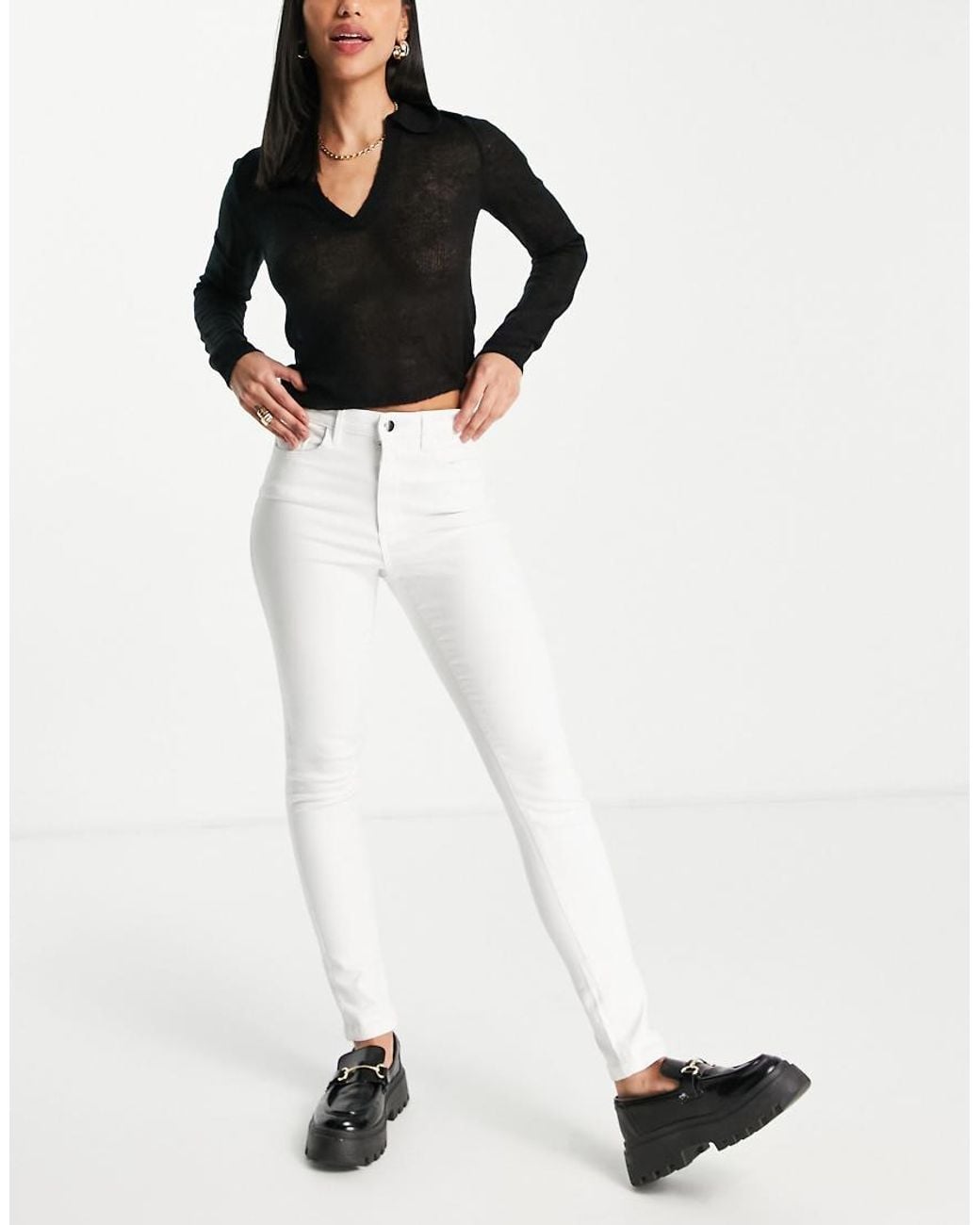 Vero Moda White Sophia Skinny Jeans