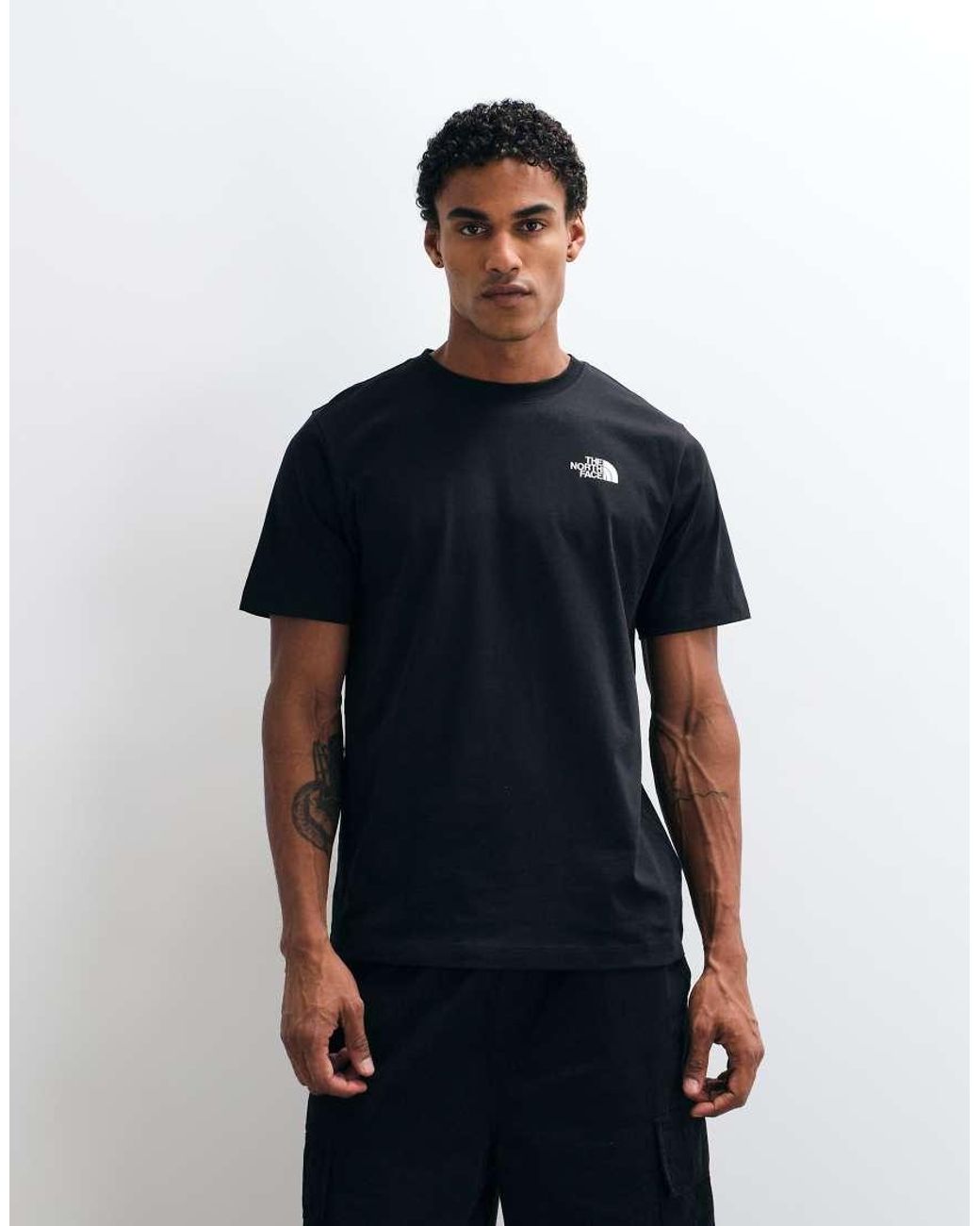 The North Face Blue Granitic Rock Nse Graphic T-shirt for men