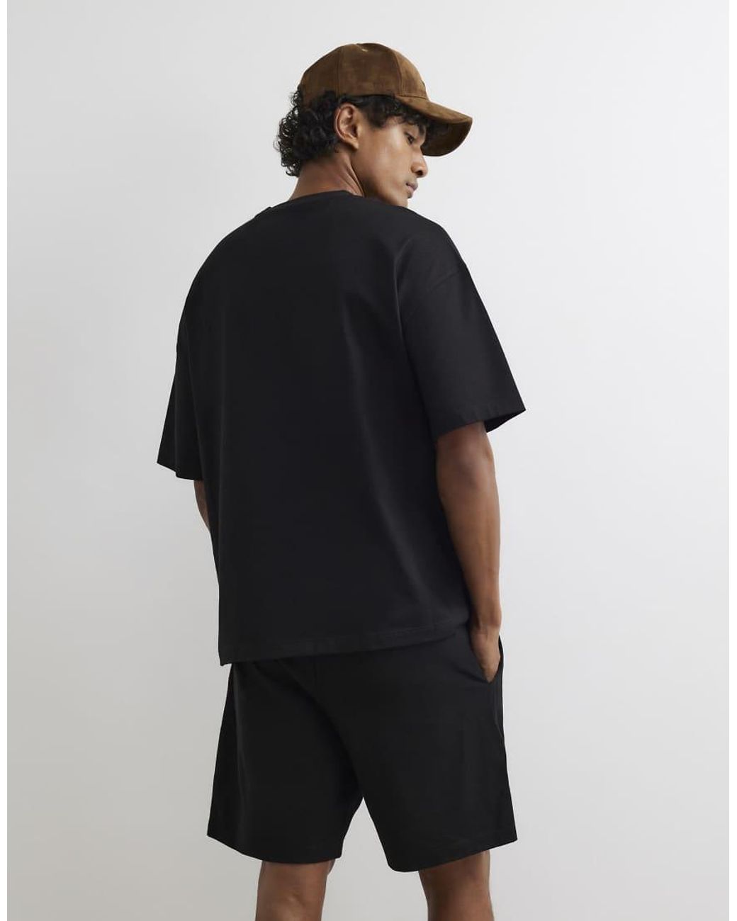 River Island Blue Oversized Fit T-Shirt And Shorts Set for men