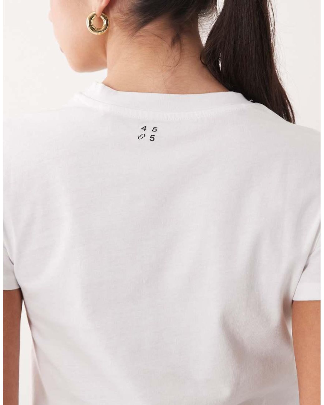 4505 White Icon Cotton Boxy T-shirt With Quick Dry Finish