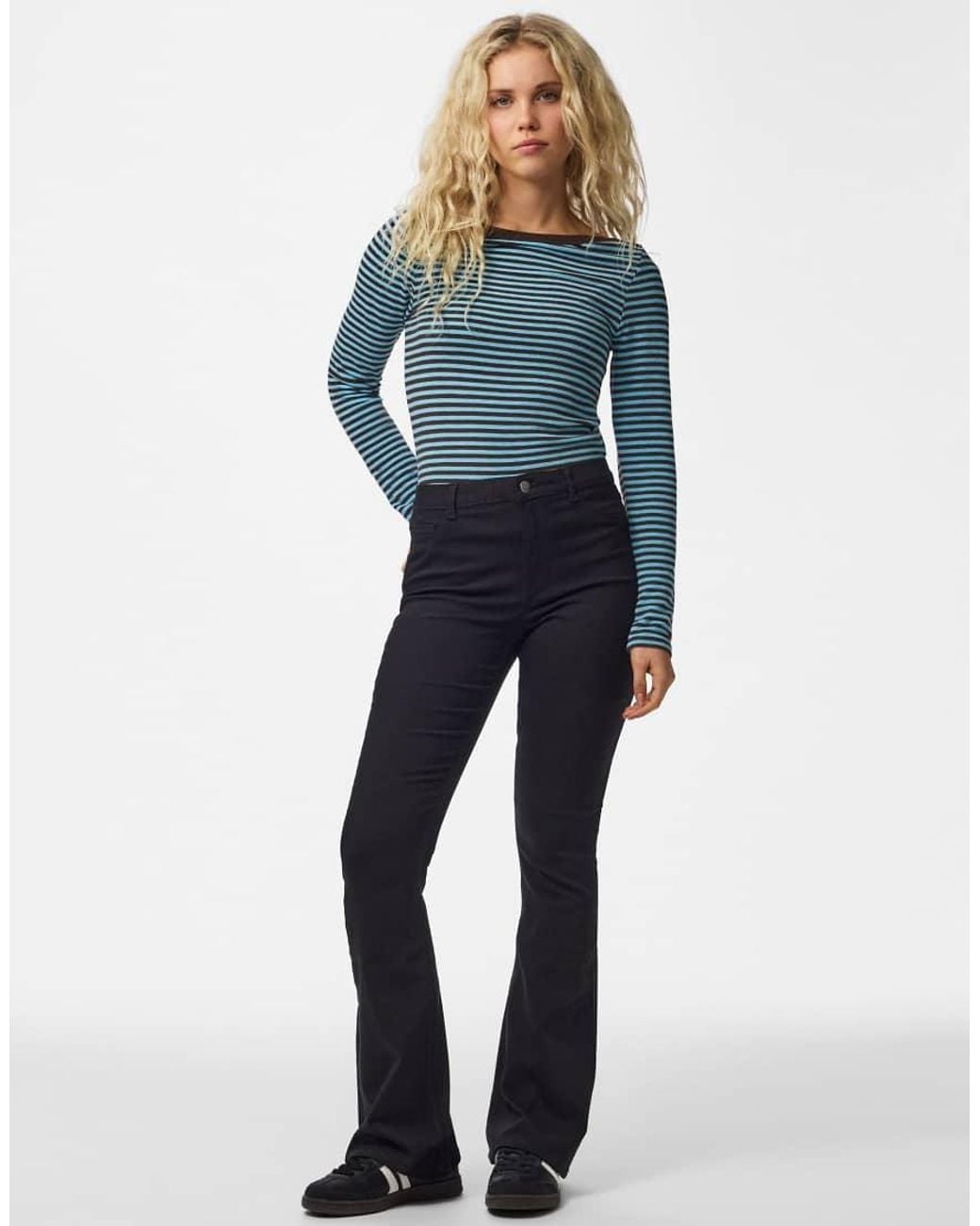 Pieces Blue jeggings