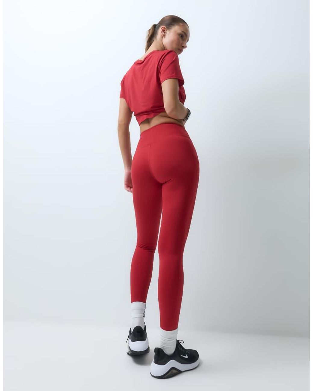 Nike Red One Dri-Fit High-Rise Seamless Legging