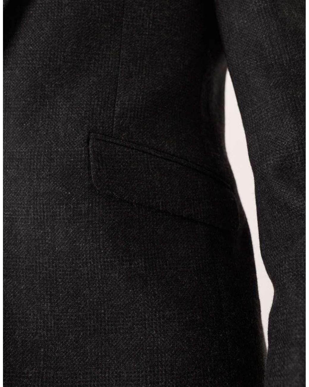 ASOS Gray Wool Blend Slim Suit Jacket for men