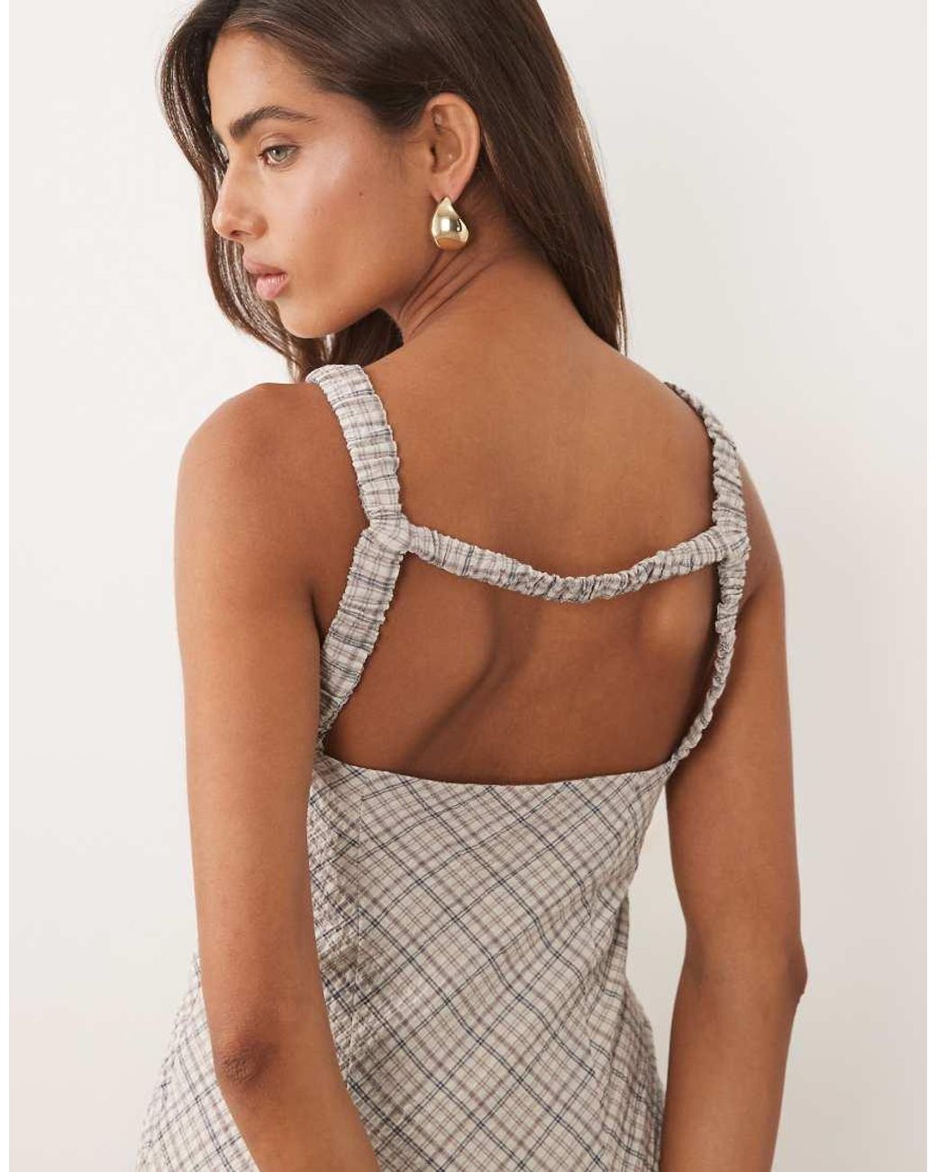 Mango White Boat Neck Sleeveless Mini Dress