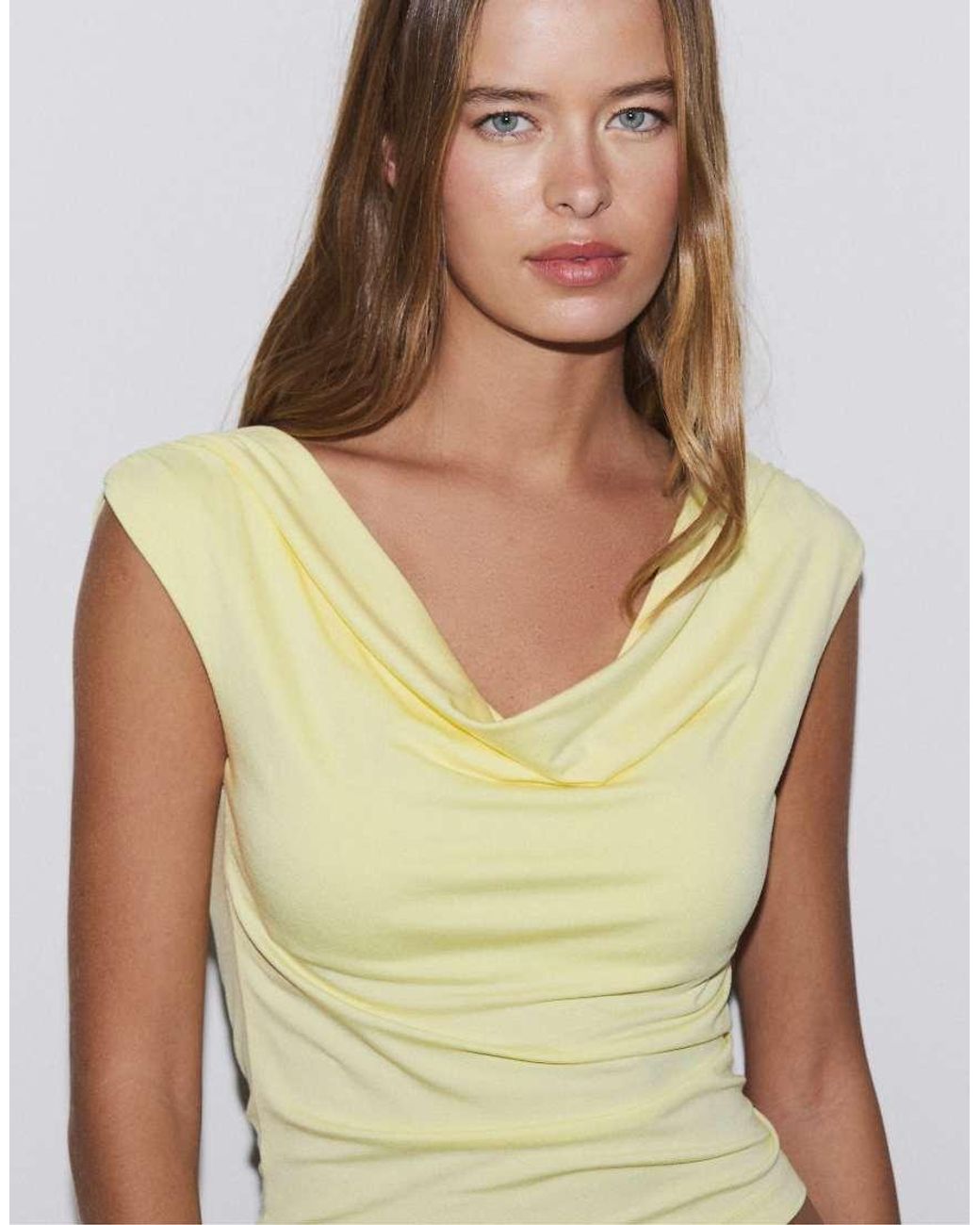 Stradivarius Green Multi-position Sleeveless Top