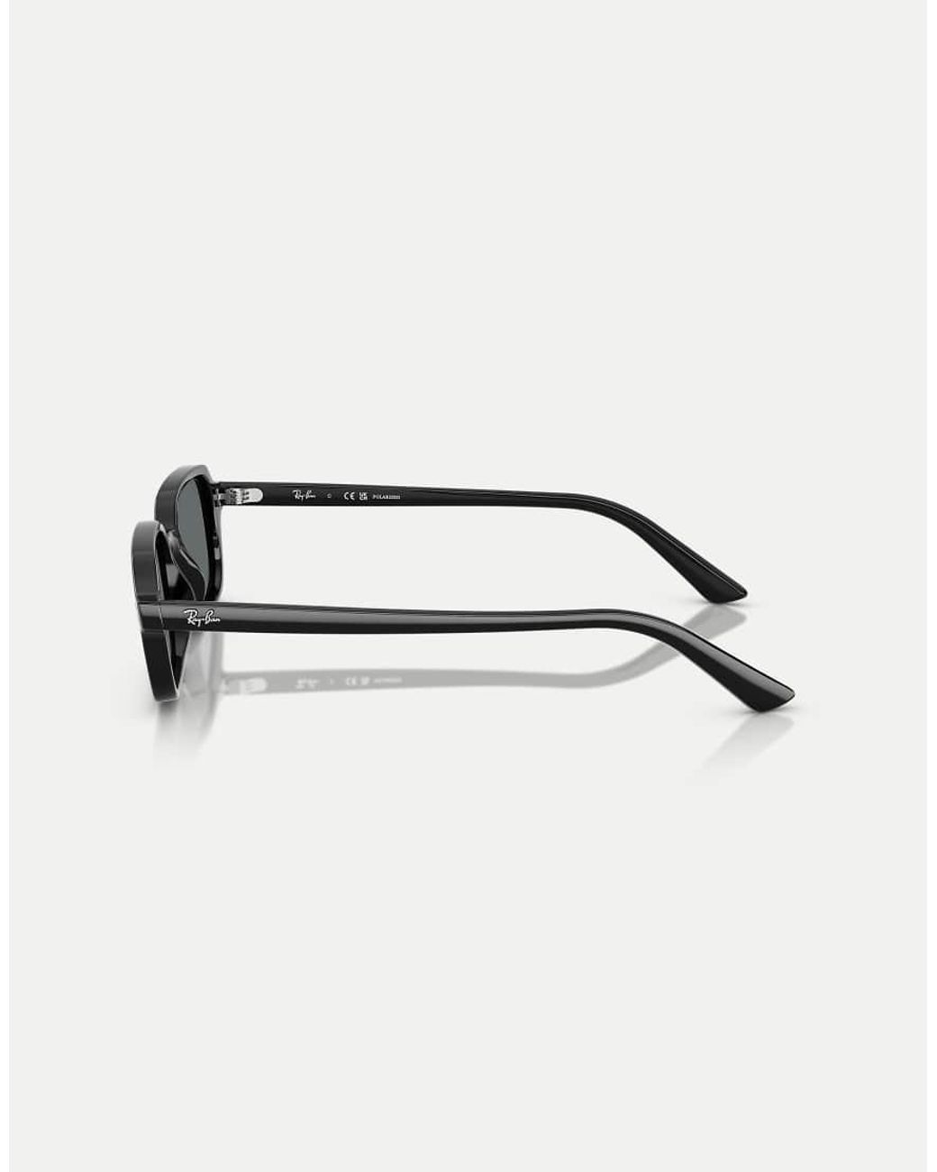 Ray-Ban Black Zuri Rectangle Polarised Sunglasses With Lens