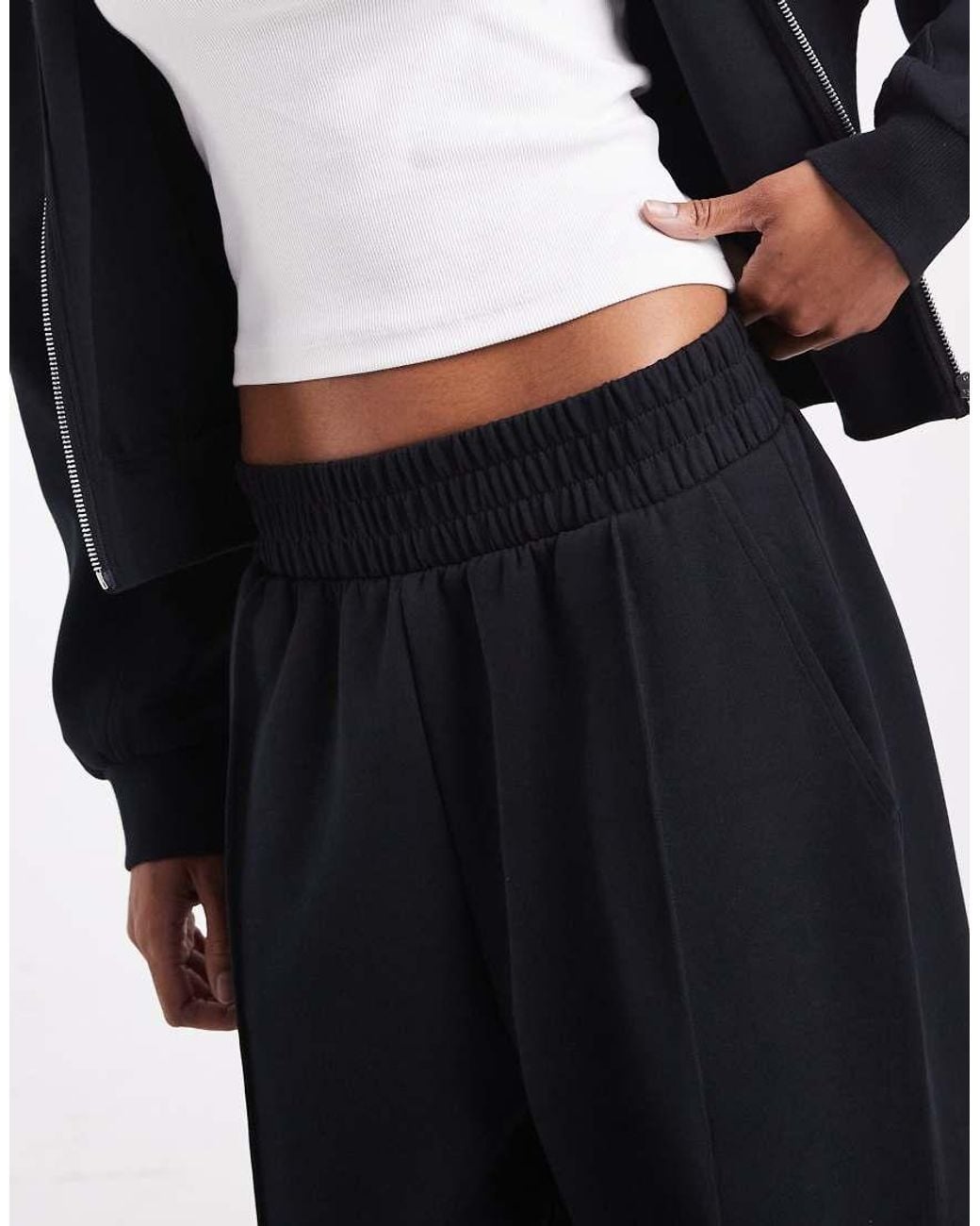 ASOS Asos Design Tall Interlock Nette Joggingbroek in het Black
