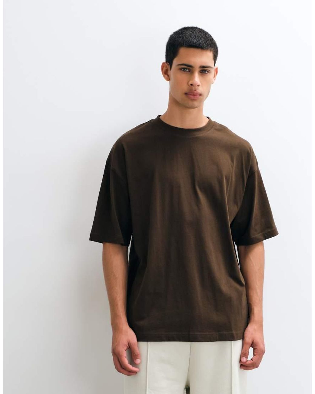 ASOS Black Oversized T-shirt With Text Graphic for men