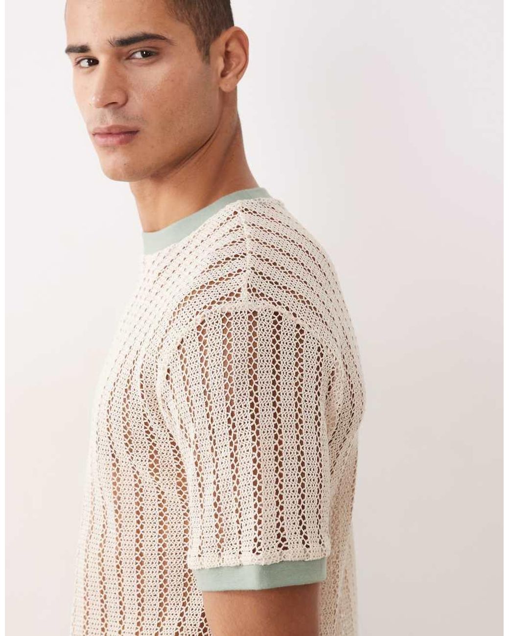 ASOS Brown Relaxed Ringer T-shirt for men