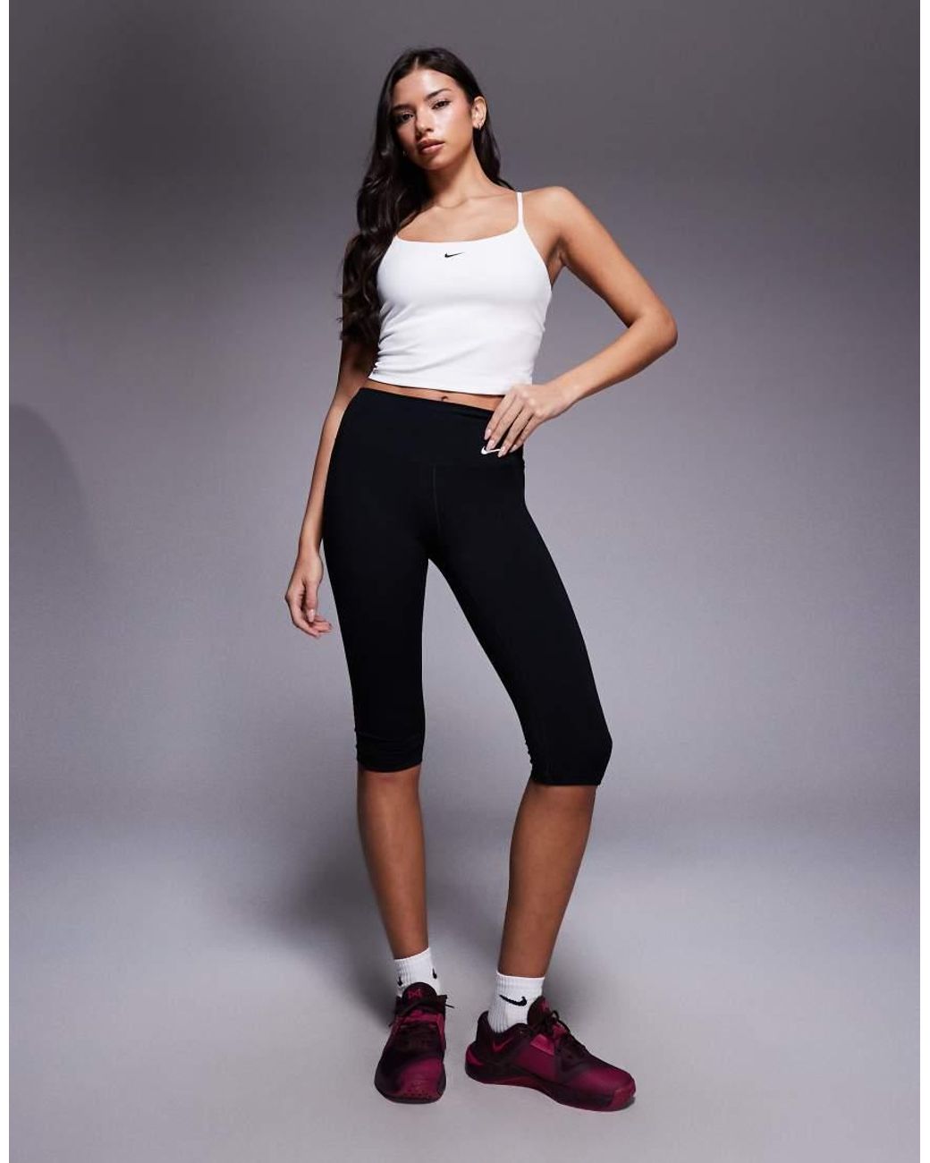 Nike Gray Nike One Training Dri-Fit Bra Tank Top