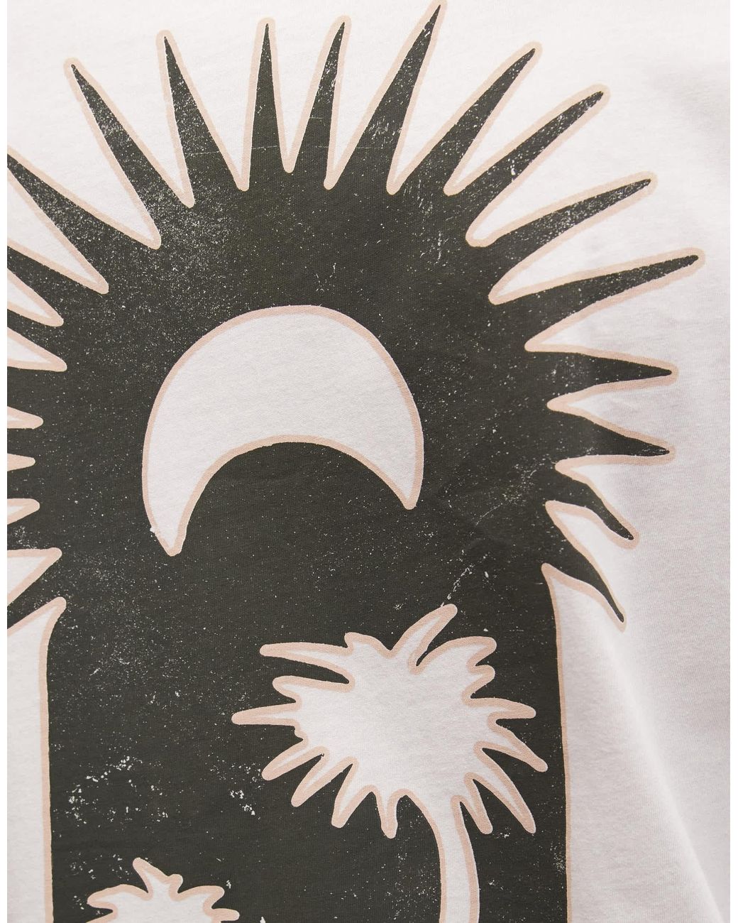 ASOS White Oversized Tank With Palm Print for men