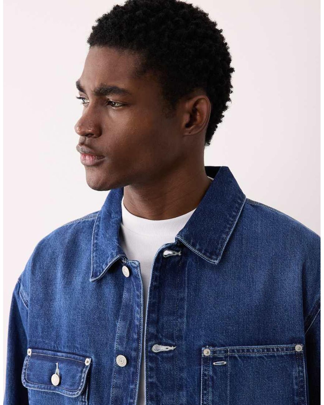 Polo Ralph Lauren Blue Sport Capsule Flag Logo Denim Trucker Jacket for men