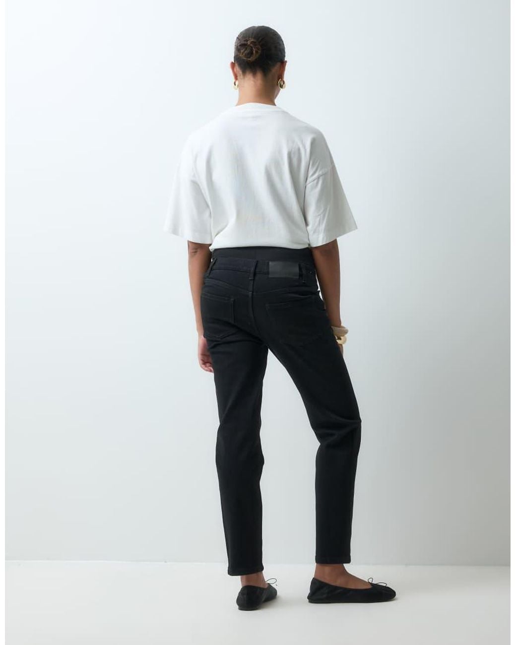 ASOS White Asos Design Maternity Slim Fit Mom Jeans